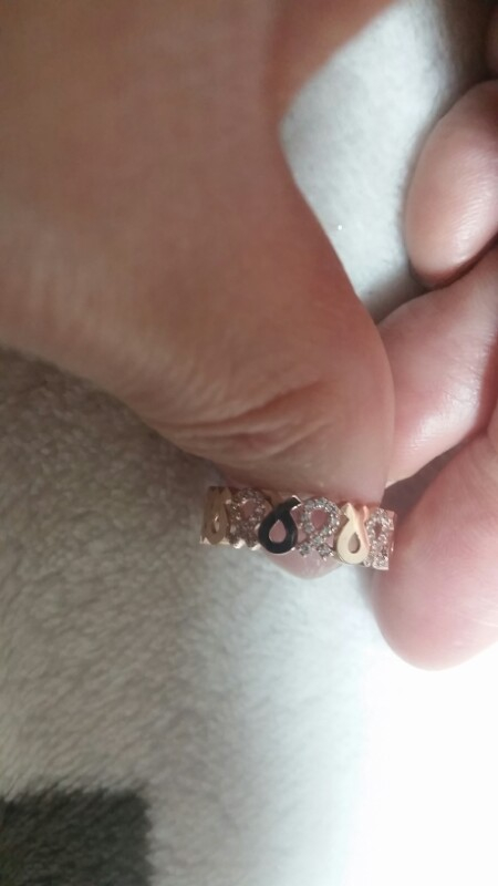 로이드 로즈핑크 14k 12호 반지 새상품--1