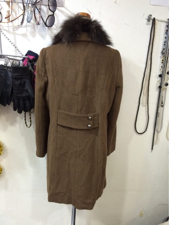 zishen 지센 폭스털 여우털집업모직코트 95 이미지