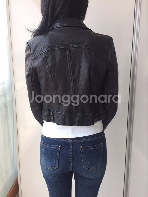 새제품)양가죽자켓 지누시 55--4