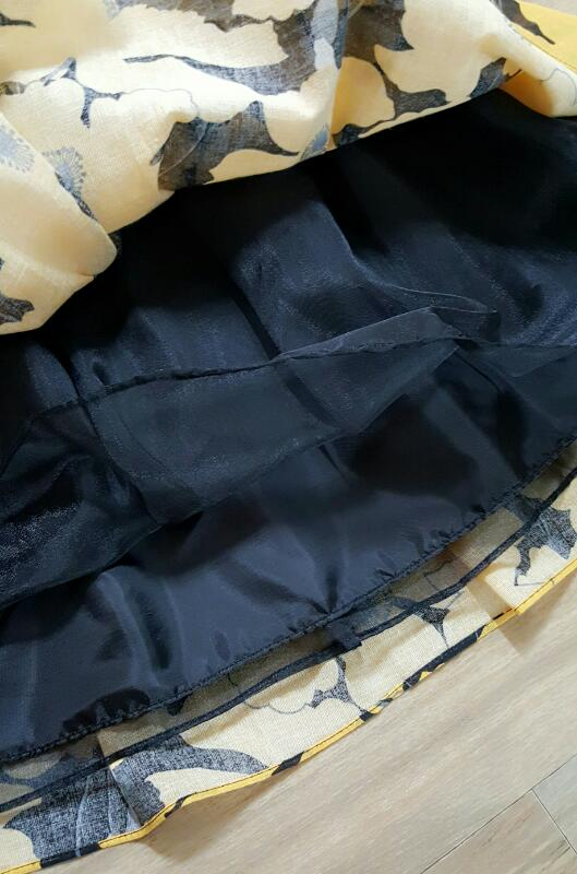 옐로우 플라워 원피스--4