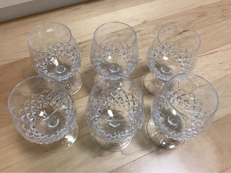 크리스탈 브랜디잔 6p 묶음판매--1