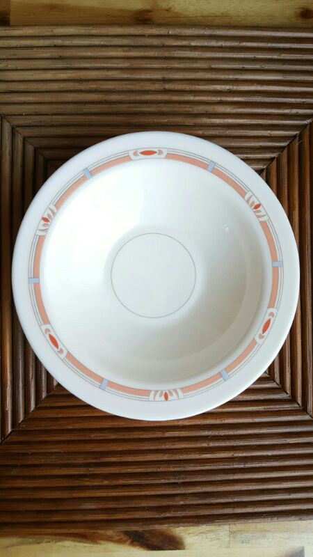 프랑스 아코팔 알코록 빈티지 핑크라인 희귀템 그릇--1