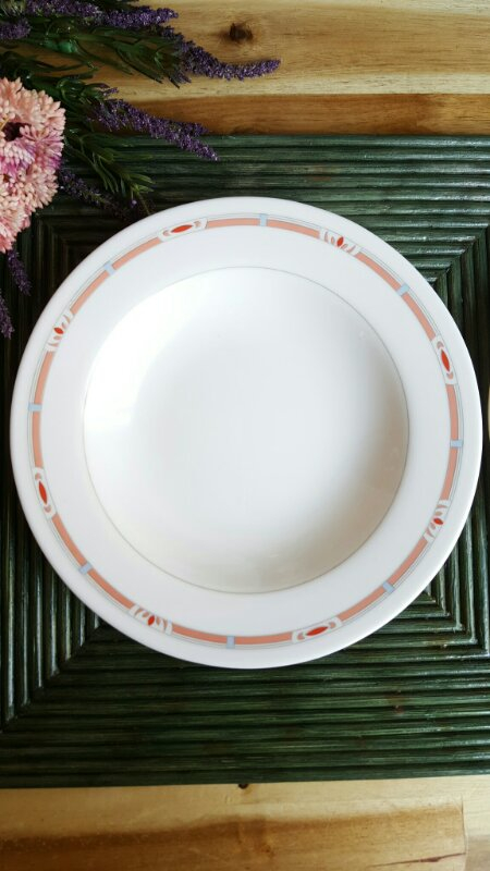 프랑스 아코팔 알코록 빈티지 핑크라인 희귀템 그릇--2