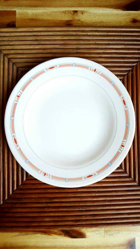 프랑스 아코팔 알코록 빈티지 핑크라인 희귀템 그릇--5