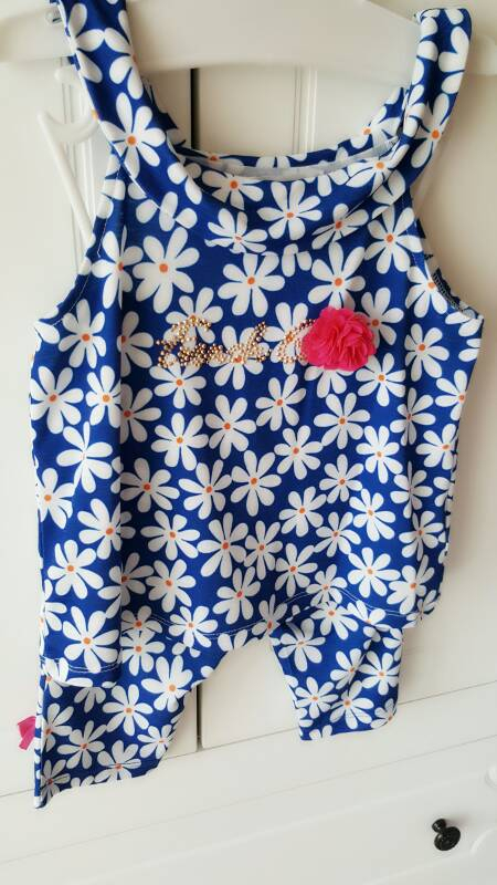 프렌치캣  꽃나염 블라우스&팬츠--1