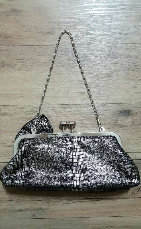 리본 큐빅 미니백 이미지