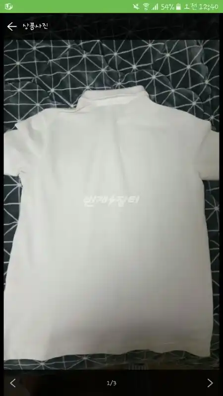 [4] 라코스테 올흰 흰색 화이트 카라티 이미지