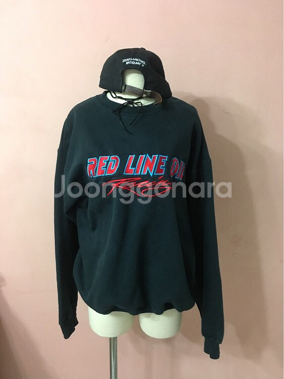 Hanes 블랙 맨투맨--0