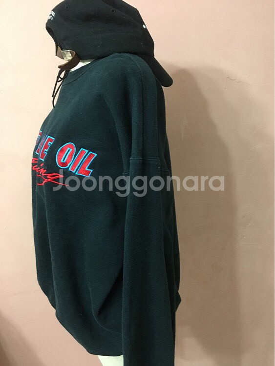 Hanes 블랙 맨투맨--1