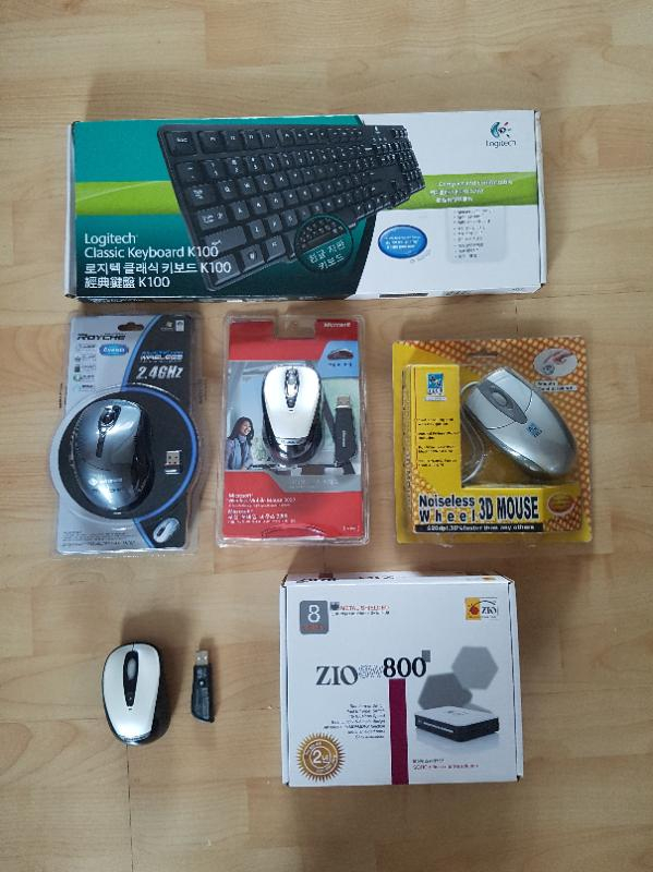 새상품- 무선마우스, 키보드, 허브(유선), 스피--0