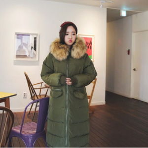 하자있는 여성용 저려미 오버핏 롱패딩