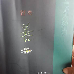 김중규 압축 선행정학