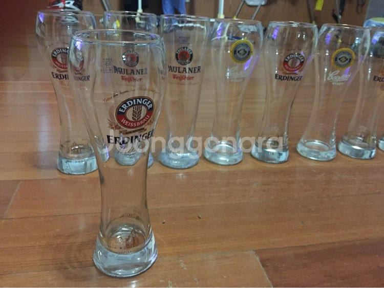 구하기 어려운 640ml 수입맥주잔--3