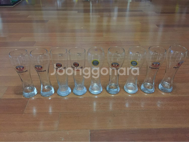 구하기 어려운 640ml 수입맥주잔--4