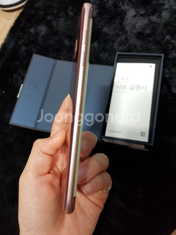 U+갤럭시S7엣지32G 로즈골드 풀박 판매--2