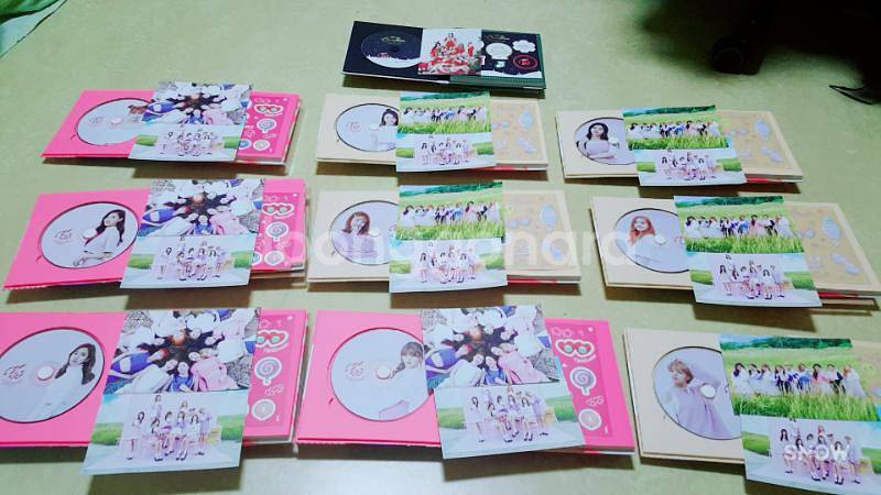트와이스 3집 앨범 팝니다. (cd멤버9명세트+크--0