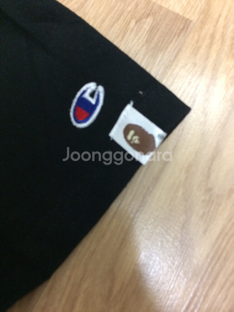 새상품 베이프x챔피온 반팔콜라보--3
