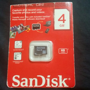 Sandisk microSDHC  sd카드 4GB