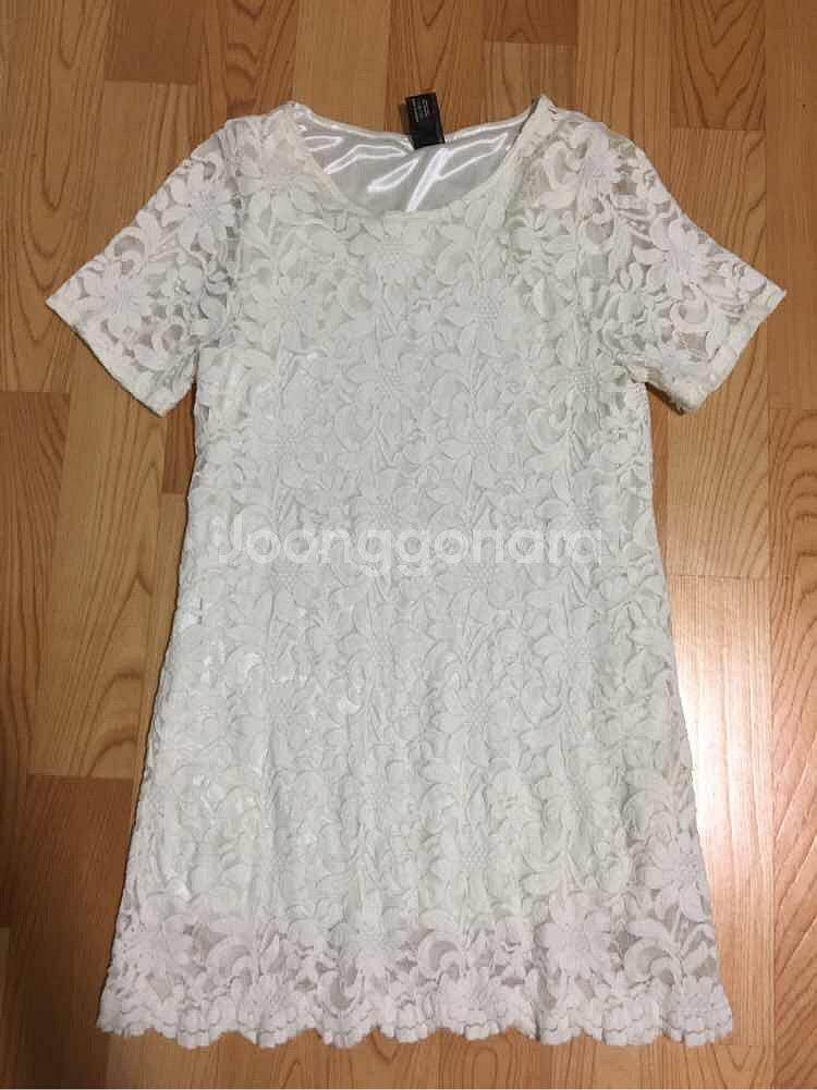 화이트미니원피스--1