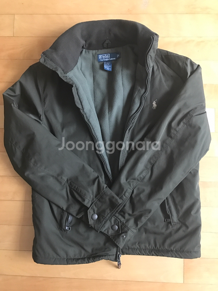 폴로 페리 라인 자켓 카키색 s사이즈--0