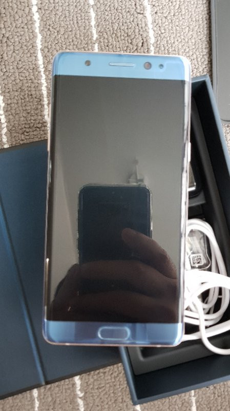 노트fe n935s SKT 64G 블루코랄 SS급--1
