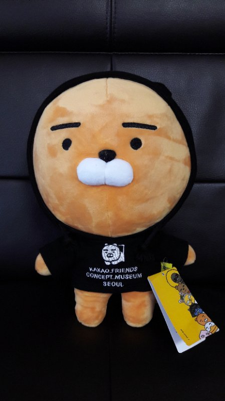 #육아왕 카카오프렌즈 한정판 블랙 후드 라이언 뮤--6