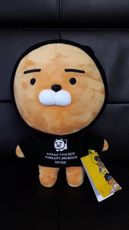 #육아왕 카카오프렌즈 한정판 블랙 후드 라이언 뮤--7