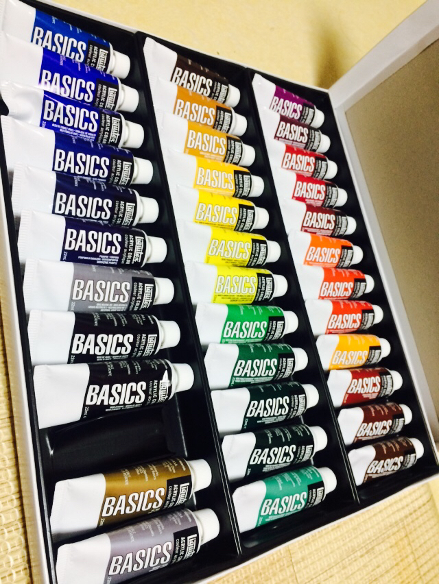 liquitex,알파,신한 아크릴 물감--1