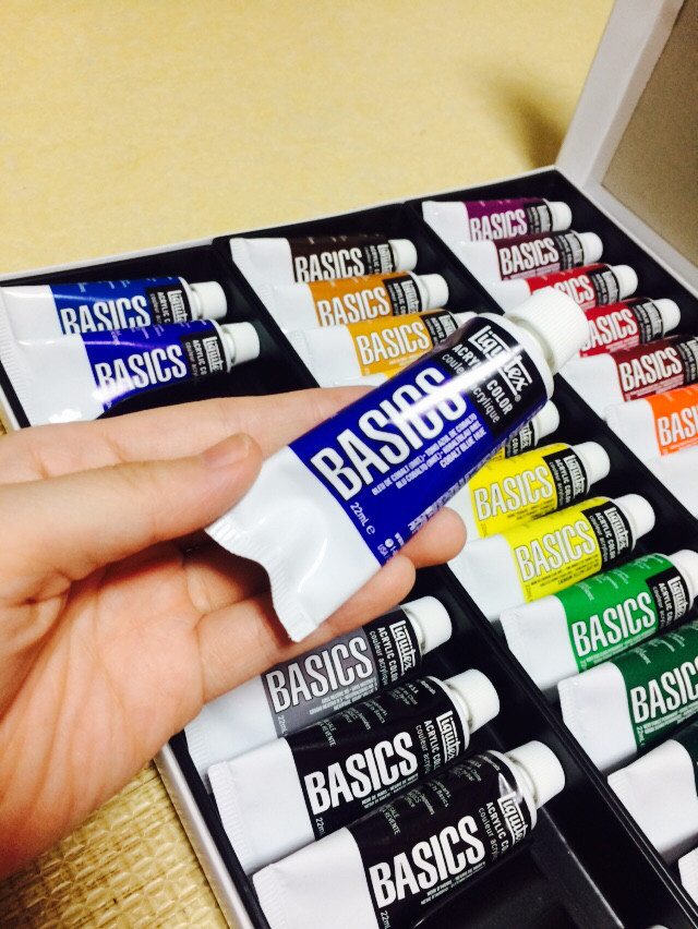 liquitex,알파,신한 아크릴 물감--2