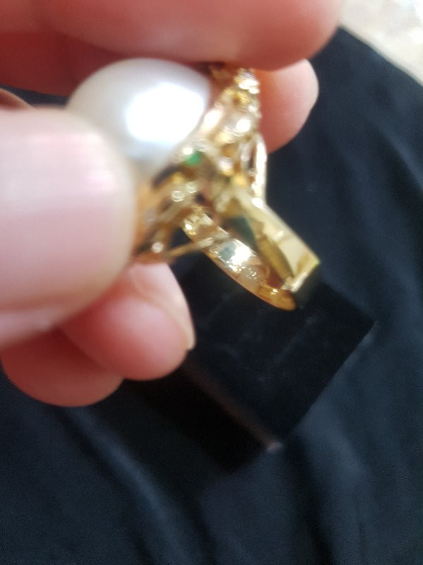 18k쓰부다이아에메랄드루비진주진주반지--6