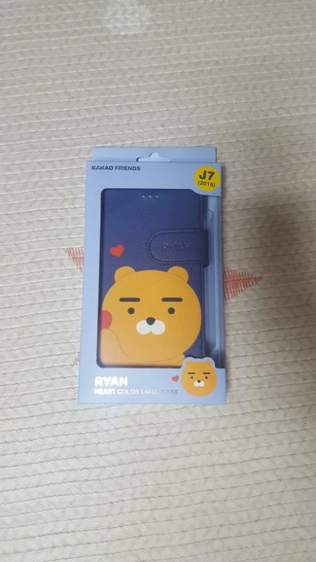 갤럭시 j7 2016 카카오프렌즈 라이언 지갑케이 이미지