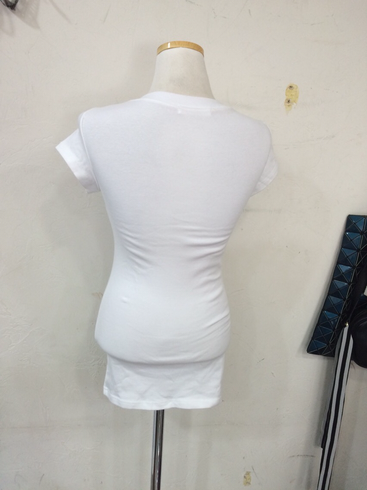 화이트캐주얼티셔츠--3