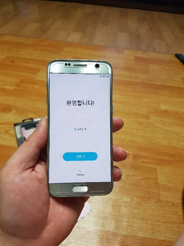skt 갤럭시s7 32g 실버 A급 팝니다. 이미지