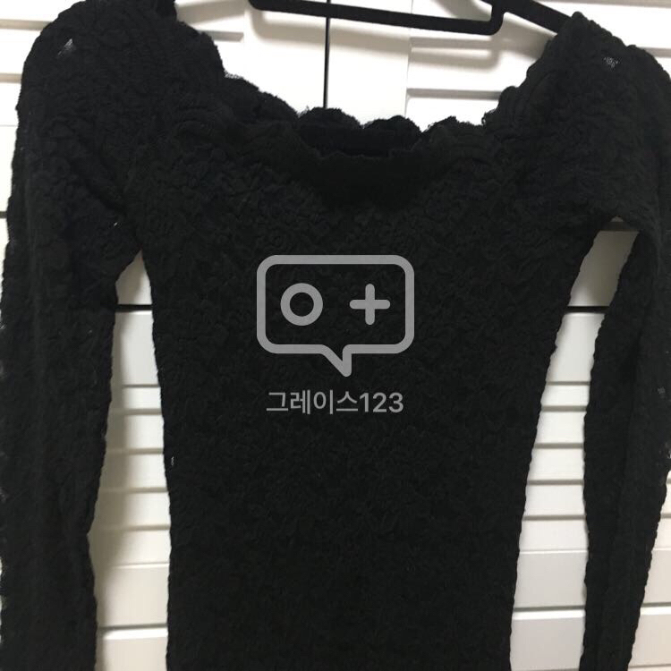 미착용제품 블랙레이스 원피스--0