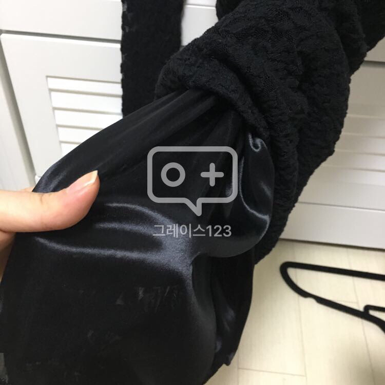 미착용제품 블랙레이스 원피스--2