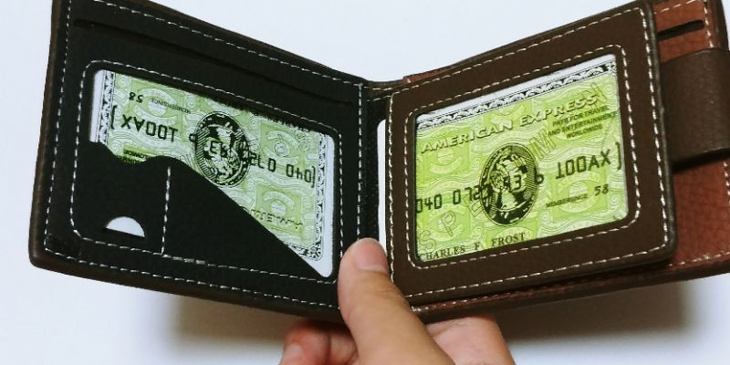 미사용 쌈지 남성용 지갑 팔아요 이미지