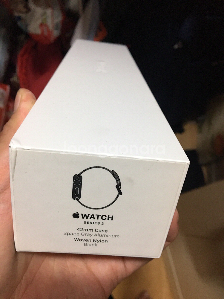 애플워치42mm 시리즈2 스페이스 그레이 박풀--0