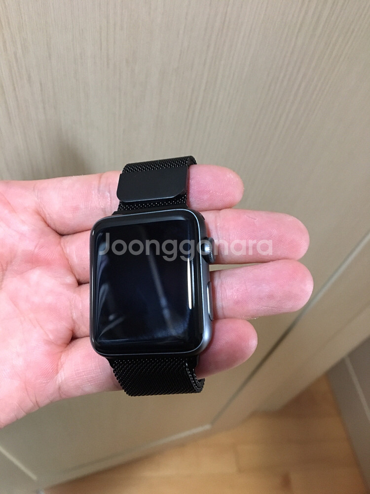 애플워치42mm 시리즈2 스페이스 그레이 박풀--2