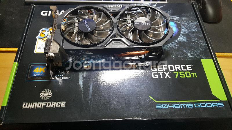 GIGABYTE GTX 750ti 팝니다.--0