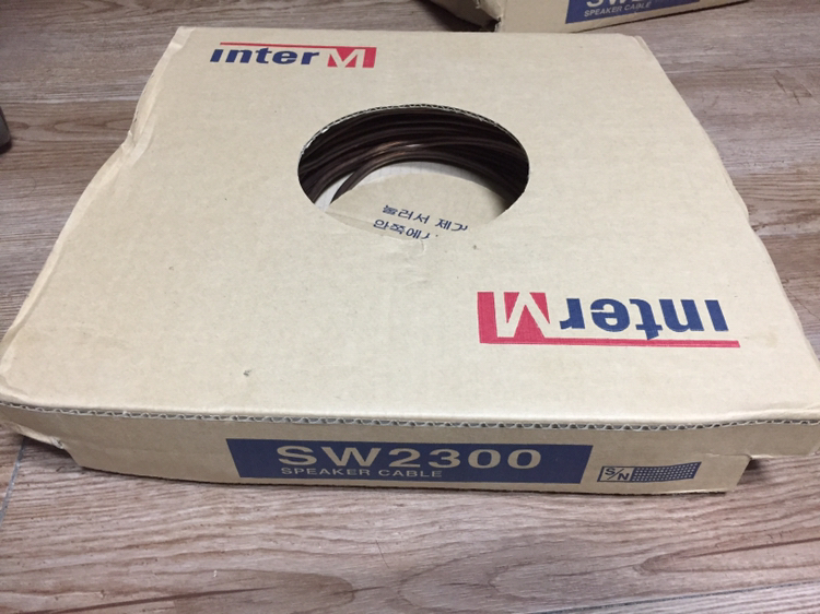 인터엠 SW2300 스피커케이블. interM--1