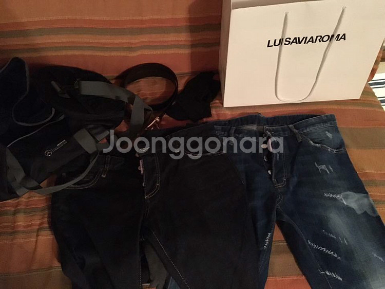 디스퀘어드 블랙생지진 , 데미지뒷무릎패치진 판매합--1