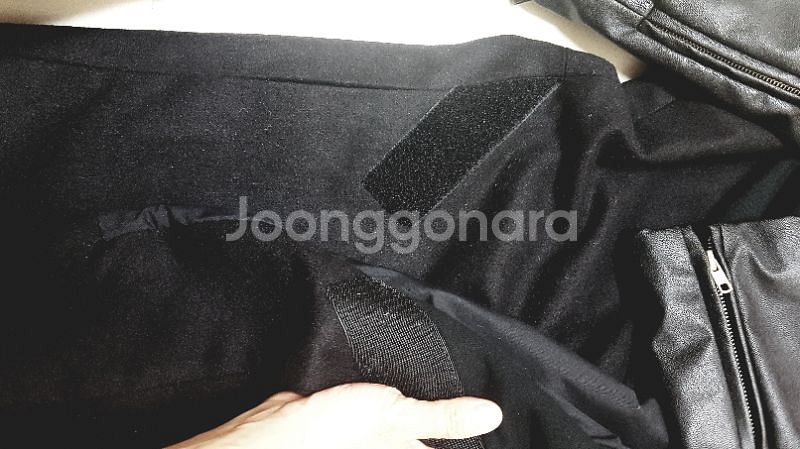 새상품-무료배송.  가죽롱후드자켓 ((L사이즈))--3