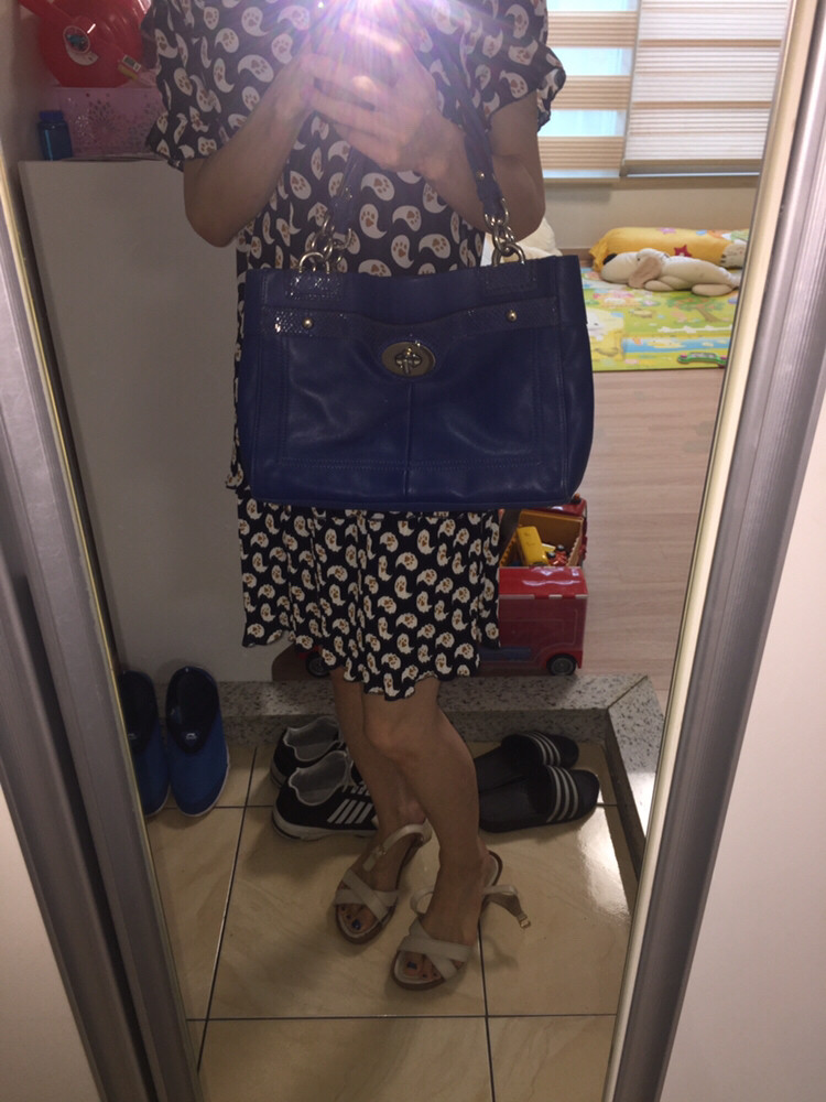 코치 미듐 토트&숄더 빈티지 블루/ 예뻐요 ♡♡ 이미지