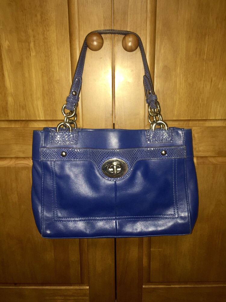 코치 미듐 토트&숄더 빈티지 블루/ 예뻐요 ♡♡ 이미지