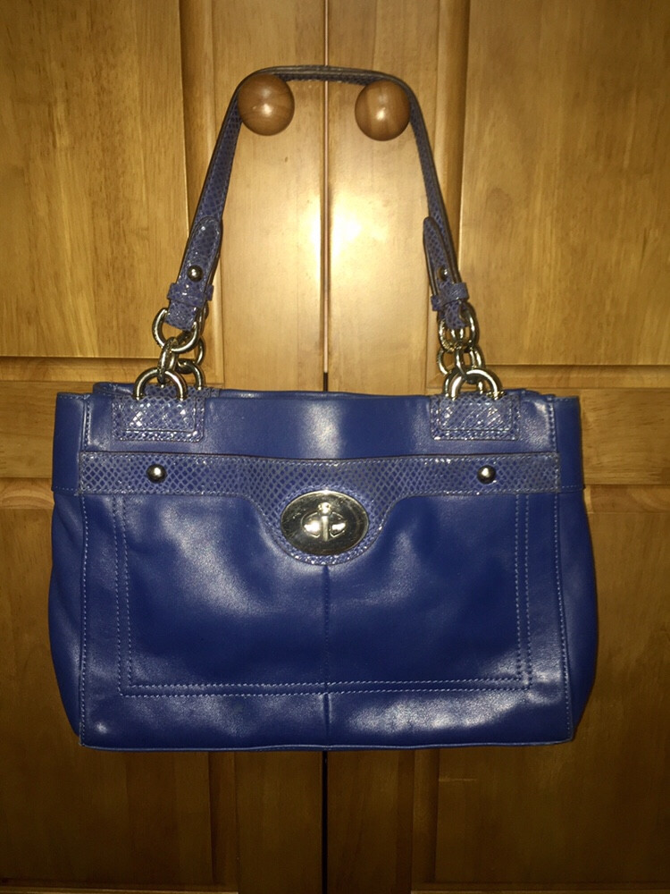 코치 미듐 토트&숄더 빈티지 블루/ 예뻐요 ♡♡ 이미지