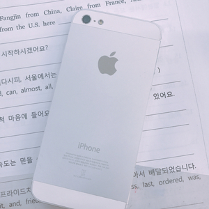 아이폰5 실버 64기가 9만원 (하자ㅇ)