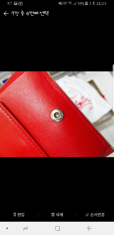 풀셋) 남여공용 크리스찬 루부탱 스파이크 반지갑--3