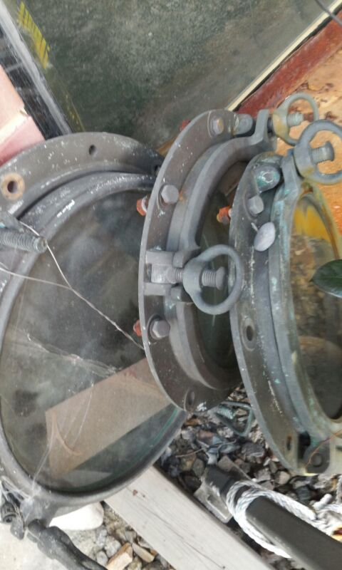  빈티지  골동품 선박 창문 이미지