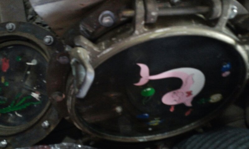  빈티지  골동품 선박 창문 이미지