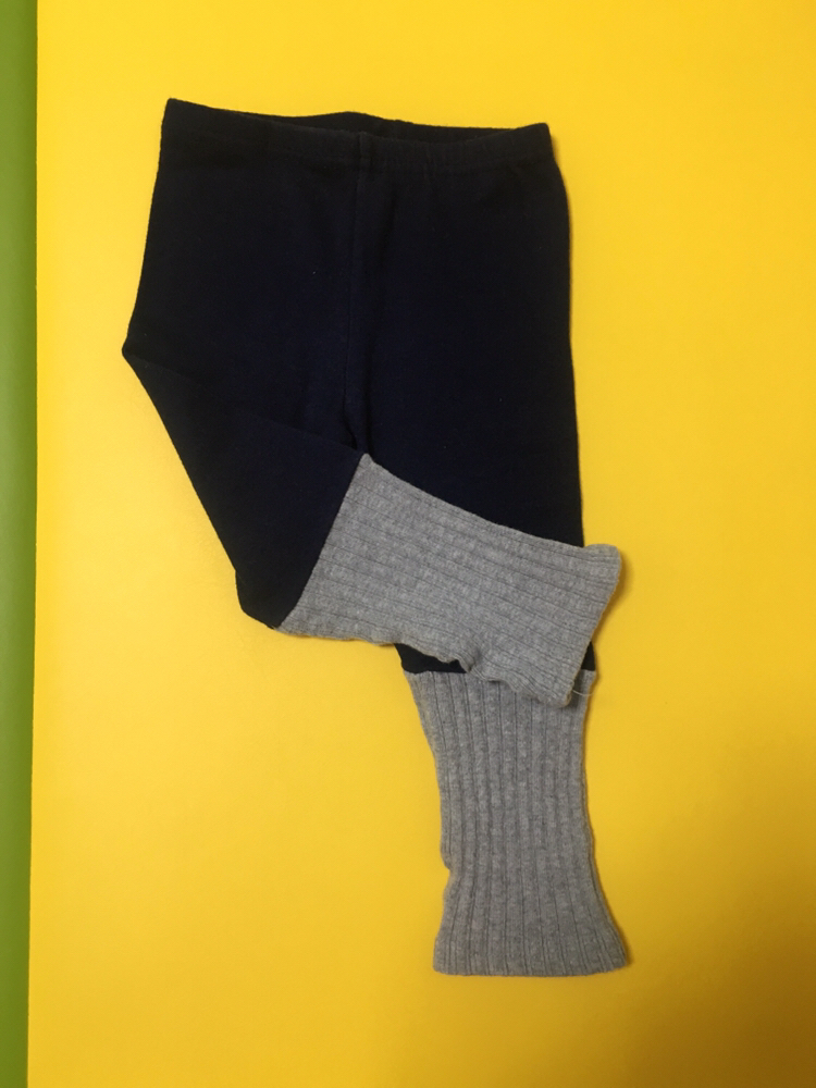 아기 니트배색레깅스 2개--4